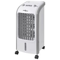 vidaXL Преносим въздушен охладител 80 W 4 л 270 м³/ч 25x26x56 см