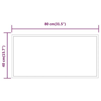 vidaXL LED огледало за баня, 40x80 см