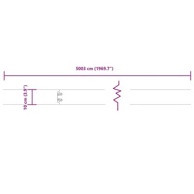 vidaXL Градински кантове 50 бр 10x103 см гъвкави кортенова стомана