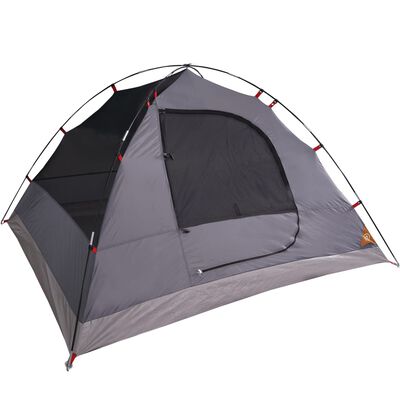 vidaXL Куполна къмпинг палатка, 6-местна, оранжева, водоустойчива