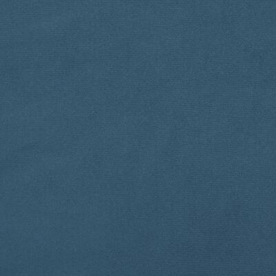 vidaXL Горна табла за легло, тъмносиня, 100x7x78/88 см, плат