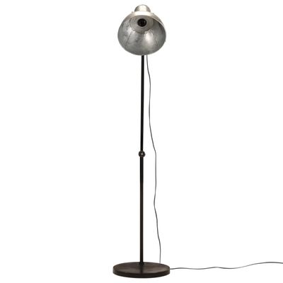 vidaXL Подова лампа, 25 W, винтидж, сребриста, 150 см, E27