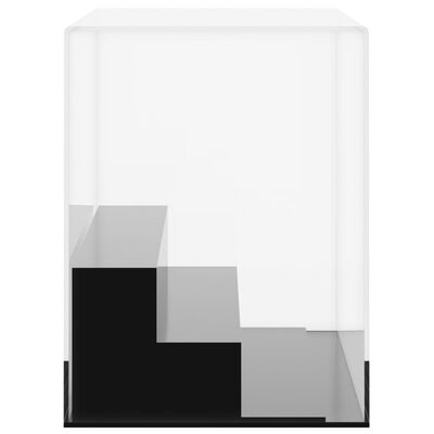 vidaXL Кутия витрина, прозрачна, 25x12x16 см, акрил