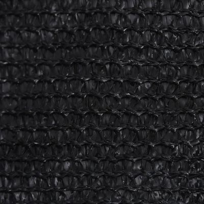 vidaXL Платно-сенник, 160 г/м², черно, 3,5x3,5x4,9 м, HDPE