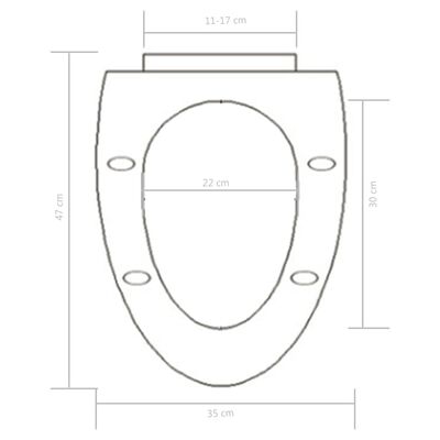 vidaXL Тоалетна седалка, плавно затваряне, бърз монтаж/демонтаж, бяла