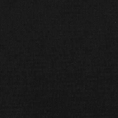 vidaXL Горна табла за легло с уши, черна, 103x23x78/88 см, плат