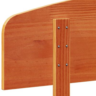 vidaXL Горна табла за легло, восъчнокафява, 160 см, масивно дърво бор