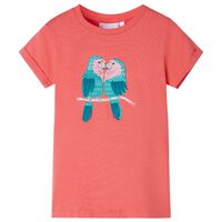 Детска тениска, корал, 92
