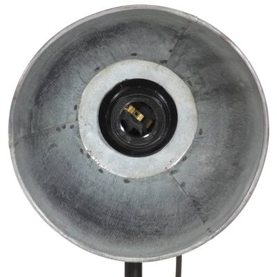 vidaXL Настолна лампа, 25 W, винтидж, сребриста, 17x17x50 см, E27
