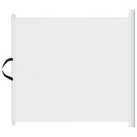 vidaXL Прибираща се врата за домашни любимци, бяла, 117,5x125 см