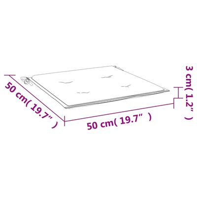 vidaXL Палетни възглавници, 2 бр, нейви сини, 50x50x3 см, Оксфорд плат