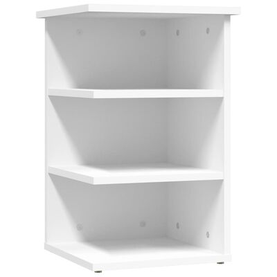vidaXL Страничен шкаф, бял, 35x35x55 см, инженерно дърво