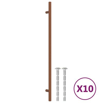 vidaXL Дръжки за шкафове, 10 бр, бронз, 320 мм, неръждаема стомана