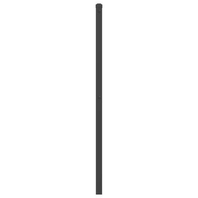 vidaXL Метална табла за глава, черна, 90 см