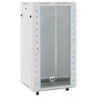 vidaXL 22U сървърен шкаф, 19", IP20, сив, 60x60x120 см