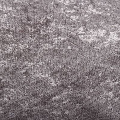 vidaXL Перящ се килим, сив, 150x230 см, противоплъзгащ