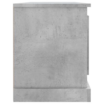 vidaXL ТВ шкаф, бетонно сиво, 100x31,5x45 см, инженерно дърво