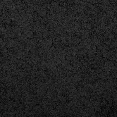 vidaXL Шаги килим с дълъг косъм "PAMPLONA" модерен черен Ø 120 см