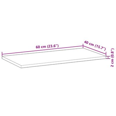 vidaXL Плаващ рафт, 3 бр, 60x40x2 см, маслен финиш, акация масив