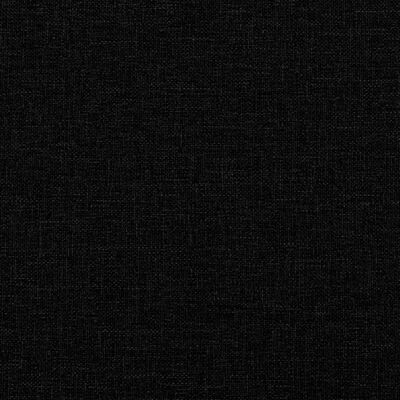 vidaXL Канапе с матрак, черно, 90x200 см, плат
