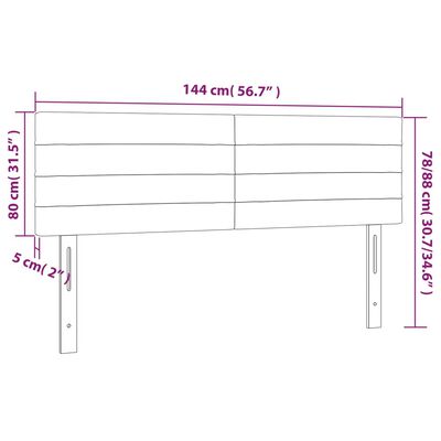 vidaXL Горни табли за легло, 2 бр, тъмнозелени, 72x5x78/88 см, кадифе