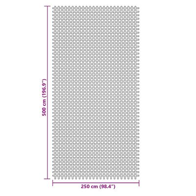 vidaXL Постелка за къмпинг, зелена, 5x2,5 м