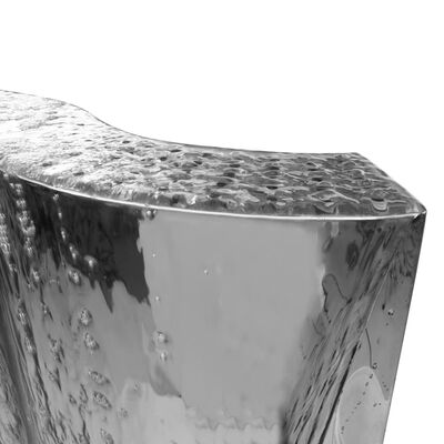 vidaXL Градински фонтан сребрист 60,2x37x122,1 см неръждаема стомана