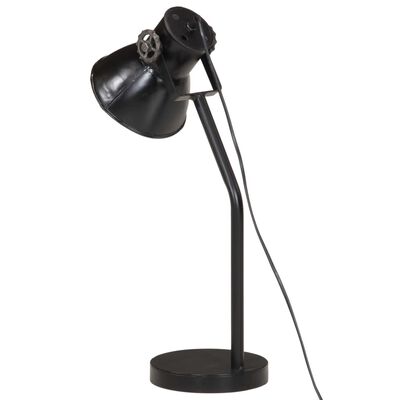 vidaXL Настолна лампа, 25 W, черна, 17x17x60 см, E27