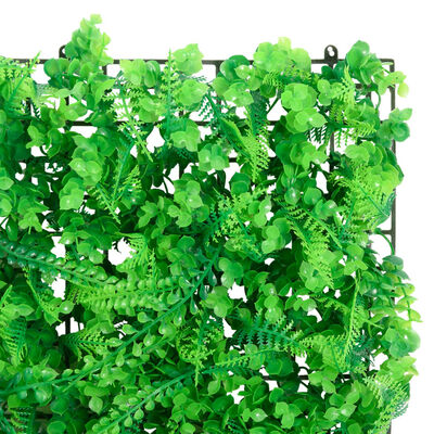  vidaXL Ограда от изкуствени папратови листа 6 бр зелена 40x60 см