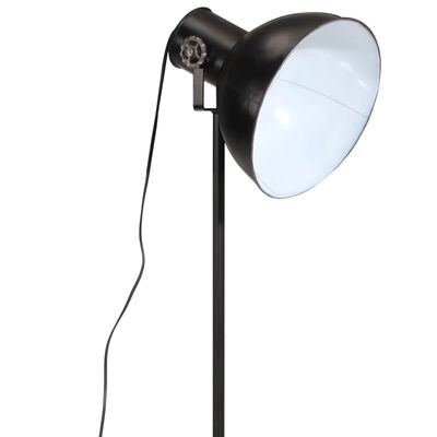 vidaXL Подова лампа, 25 W, черна, 61x61x90/150 см, E27