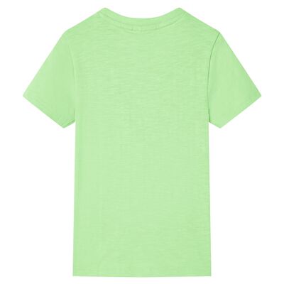 Детска тениска, неоново зелена, 92