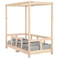 vidaXL Рамка за детско легло, 70x140 см, масивна борова дървесина