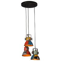 vidaXL Висяща лампа, 25 W, многоцветна, 30x30x100 см, E27
