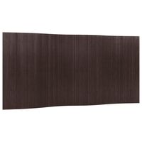 vidaXL Преграда за стая, тъмнокафяв, 165x400 см, бамбук