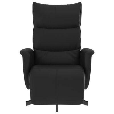 vidaXL Наклоняем стол с поставка за крака,черен, изкуствена кожа