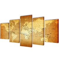 Декоративни панели за стена Карта на света, 100 x 50 см