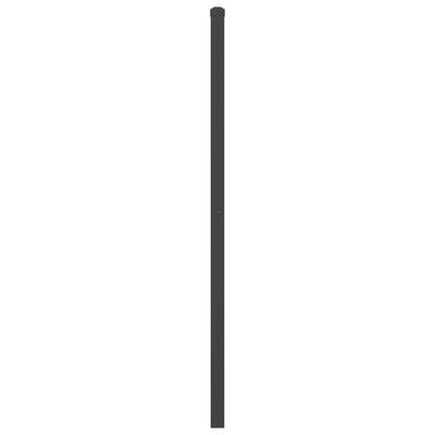 vidaXL Метална табла за глава, черна, 150 см