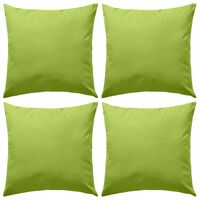 vidaXL Градински възглавници, 4 бр, 45x45 см, ябълково зелени