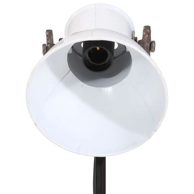 vidaXL Подова лампа, 25 W, бяла, 35x35x65/95 см, E27