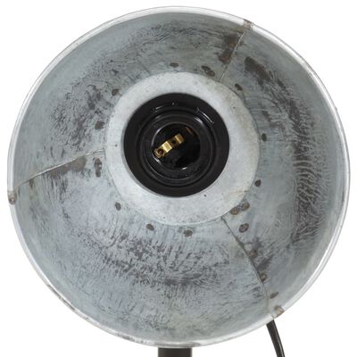 vidaXL Настолна лампа, 25 W, винтидж, сребриста, 18x18x60 см, E27