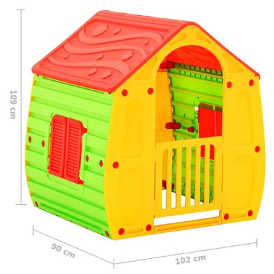 vidaXL Детска къщичка за игра 102x90x109 см