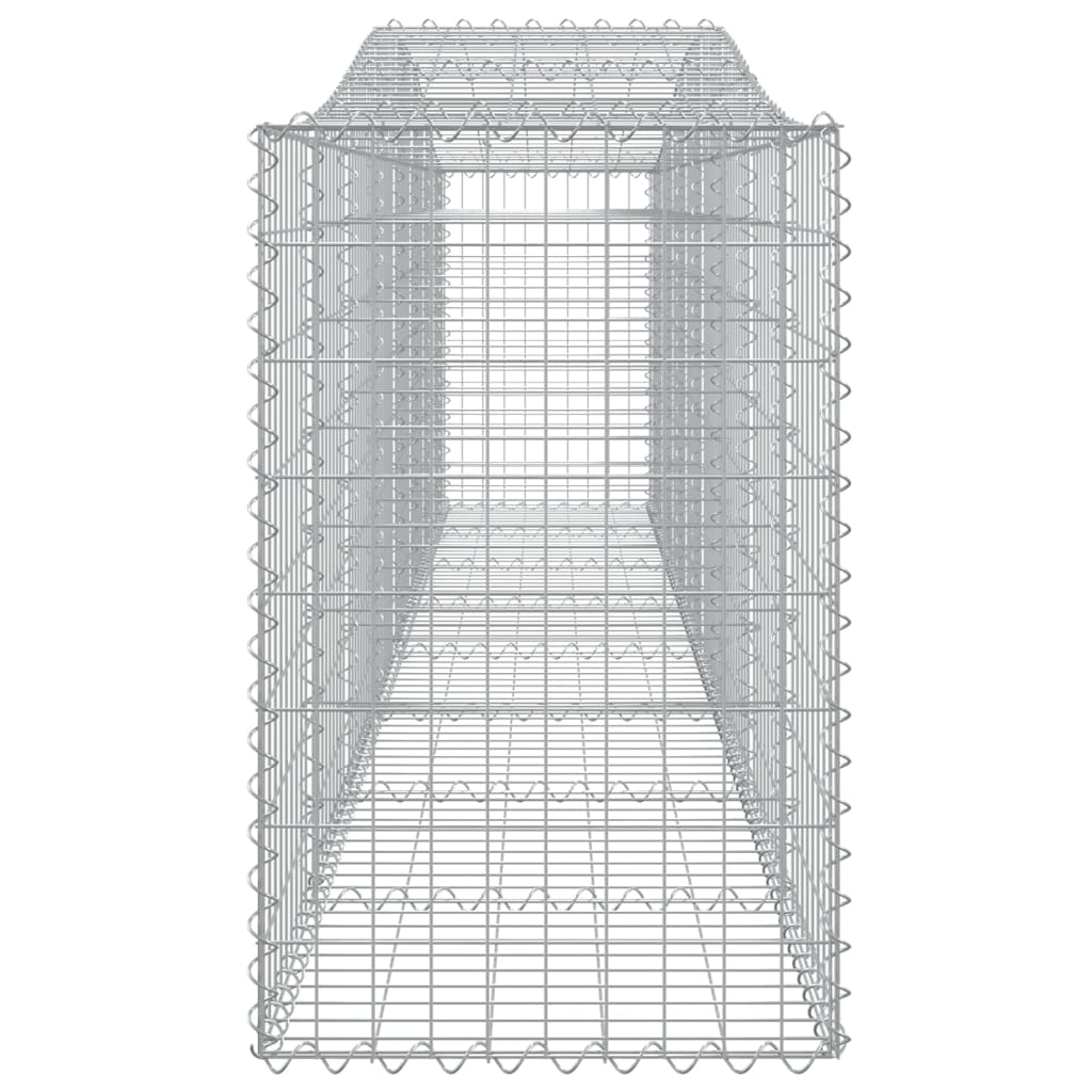 vidaXL Габионни кошници арка 6 бр 400x50x80/100 см поцинковано желязо