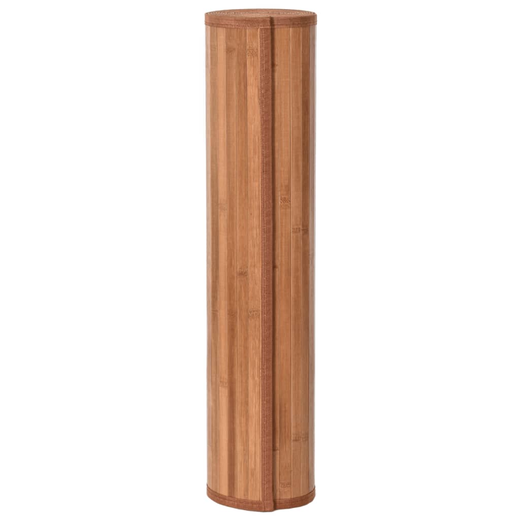 vidaXL Килим, правоъгълен, натурален, 100x1000 см, бамбук