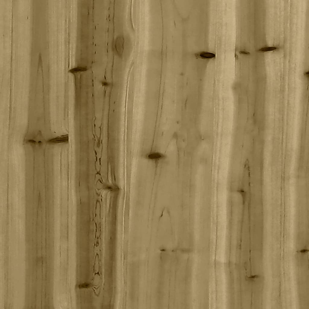 vidaXL Градинска маса, 100x50x75 см, импрегнирано борово дърво