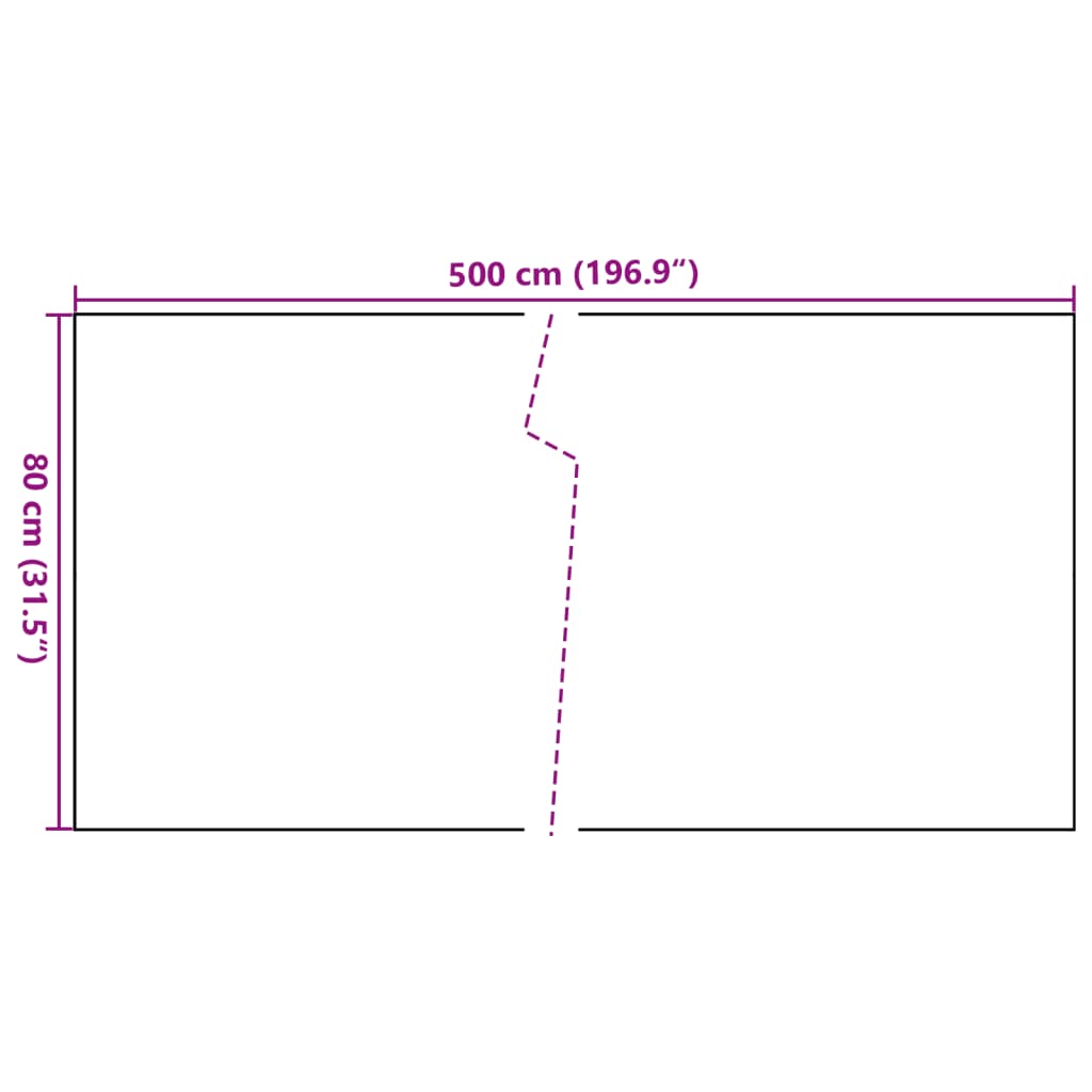 vidaXL Балконски параван, антрацит, 500x80 см, полиратан