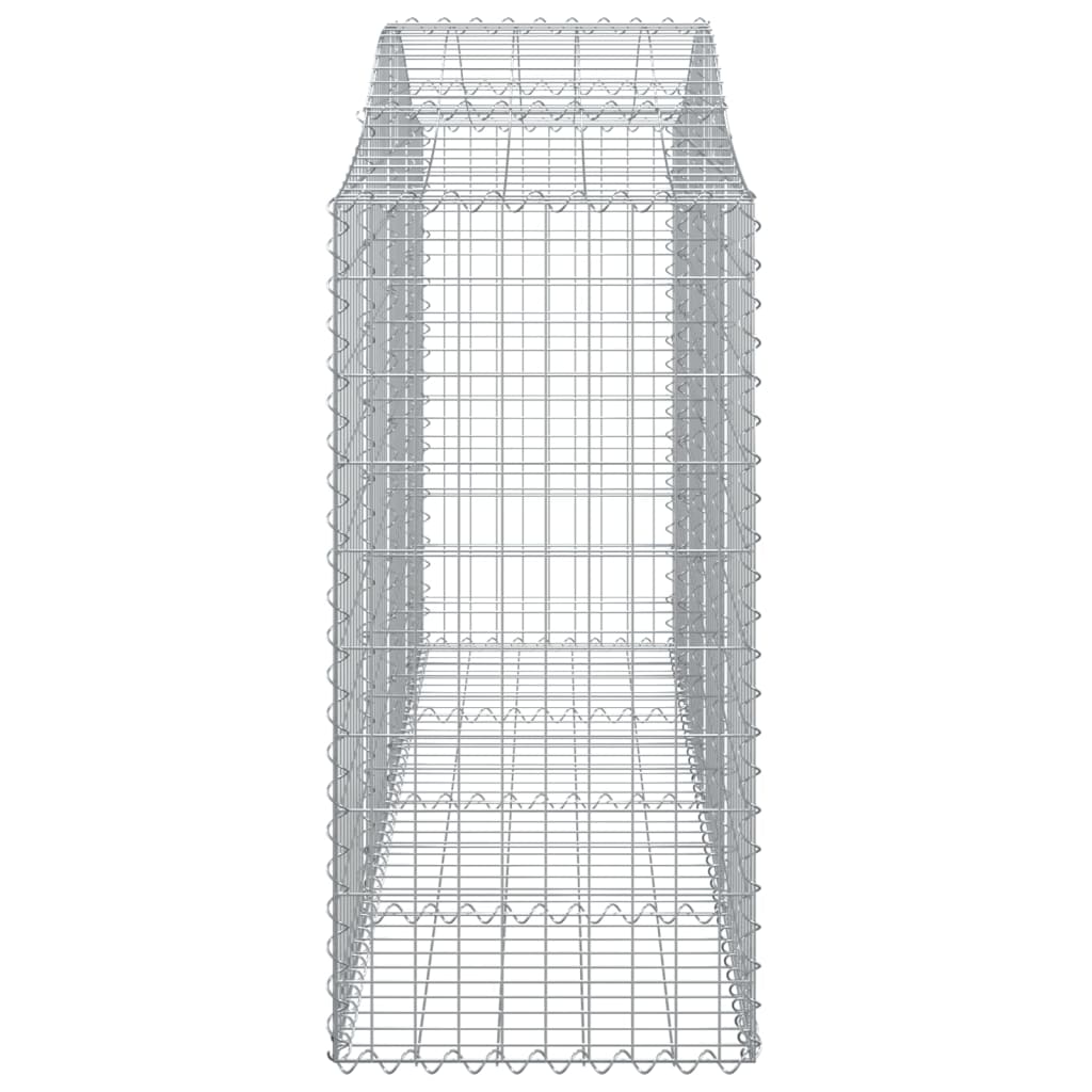 vidaXL Габионни кошници арка 5 бр 200x50x100/120 см поцинковано желязо