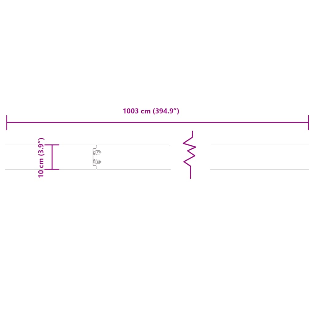 vidaXL Градински кантове 10 бр 10x103 см гъвкави кортенова стомана