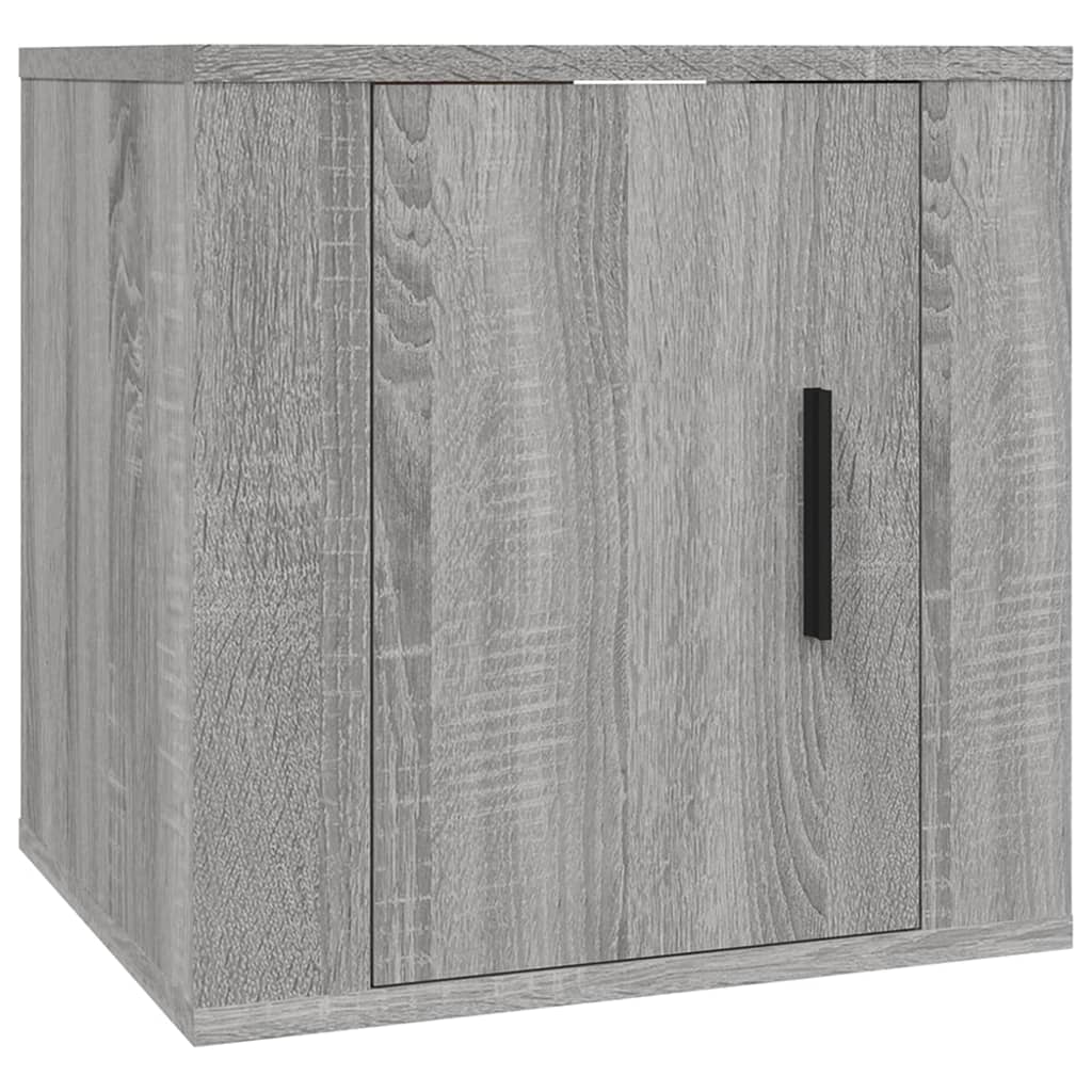 vidaXL ТВ шкаф за стенен монтаж, сив сонома, 40x34,5x40 см