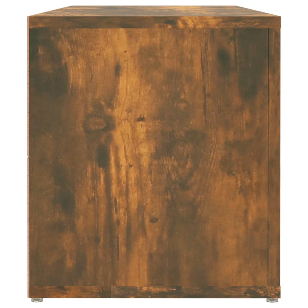 vidaXL ТВ шкаф, опушен дъб, 100x31,5x35 см, инженерно дърво