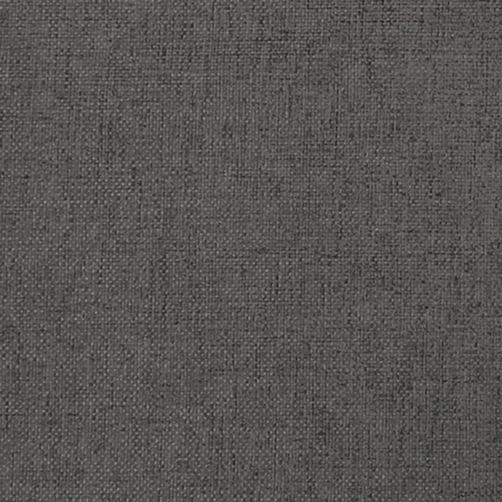 vidaXL Табуретка, тъмносива, 45x29,5x35 см, текстил